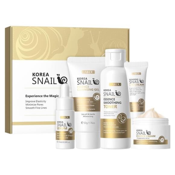 Korean Skin Care, Skin care set, Skin Care Kit Snail and Ginseng with Cleansing - Picture 1 of 7